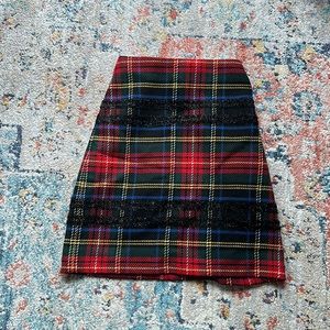 Jcrew plaid skirt size 0
